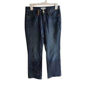 St. John Women's Dark Wash Straight Leg Denim Jeans Sz 2